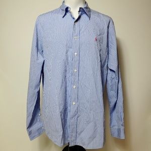 Ralph Lauren Men's Blue Polo Shirt Pink Pony XXL